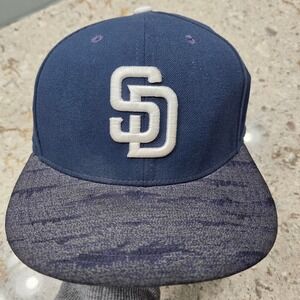 Nike San Diego Padres MLB Baseball Cap Hat Navy SD Logo Snap Back Mens One Size